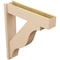 Ekena Millwork 8-in W x 36-in D x 42-in H Funston Block Rough Cedar Woodgrain TimberThane Outlooker, Primed Tan OUTUR080X36X42FST44RCPR - alternate 3